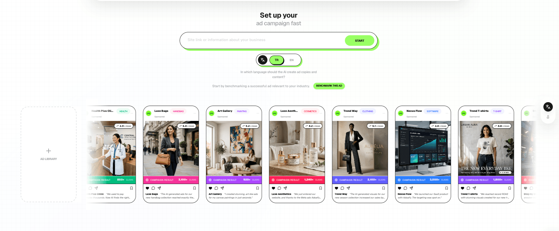 Adsaify AI Showcase 1